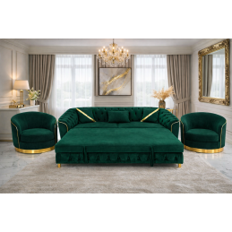 Set canapea extensibilă cu...