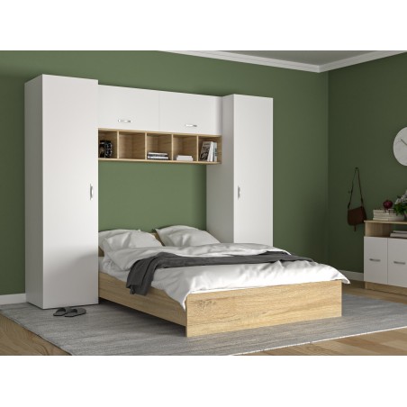Dormitor Era Alb/Sonoma Incorporabil