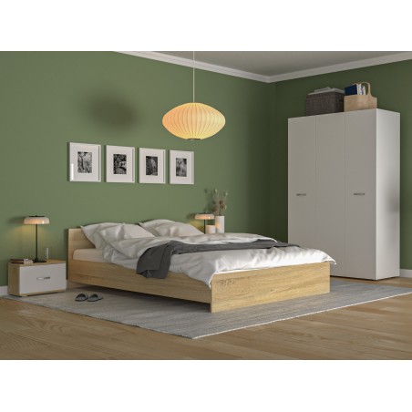 Dormitor Era Mixt Sonoma/Alb