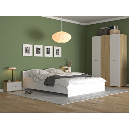 Dormitor Era Mixt Alb/Sonoma