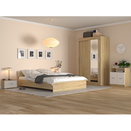 Dormitor Era Sonoma Dressing Oglinda +Comoda Tv