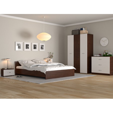 Dormitor Era Wenghe+Comoda Tv 3 Sertare